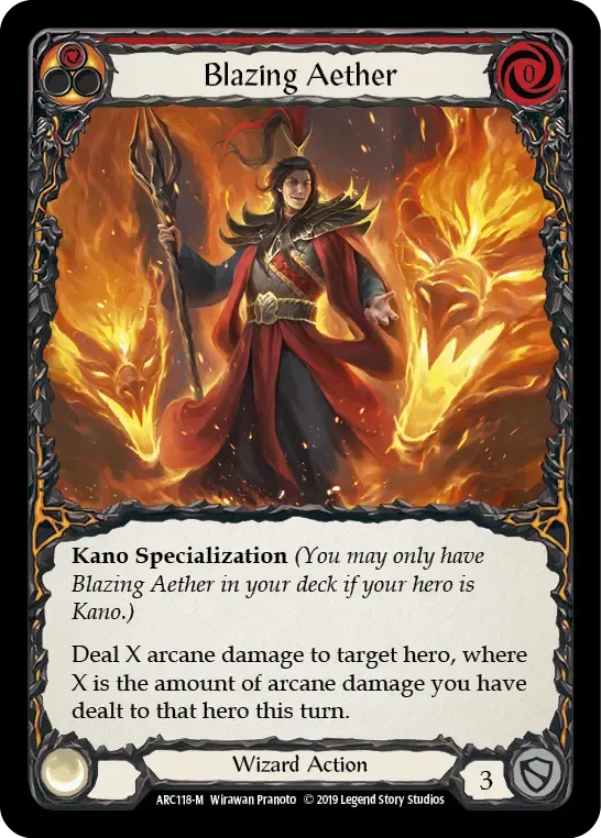 Blazing Aether — Arcane Rising — Flesh and Blood