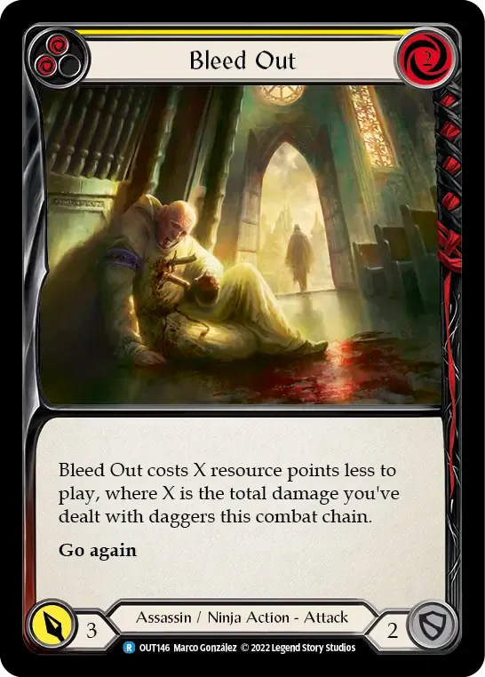 Bleed Out (Yellow) — Outsiders — Flesh and Blood