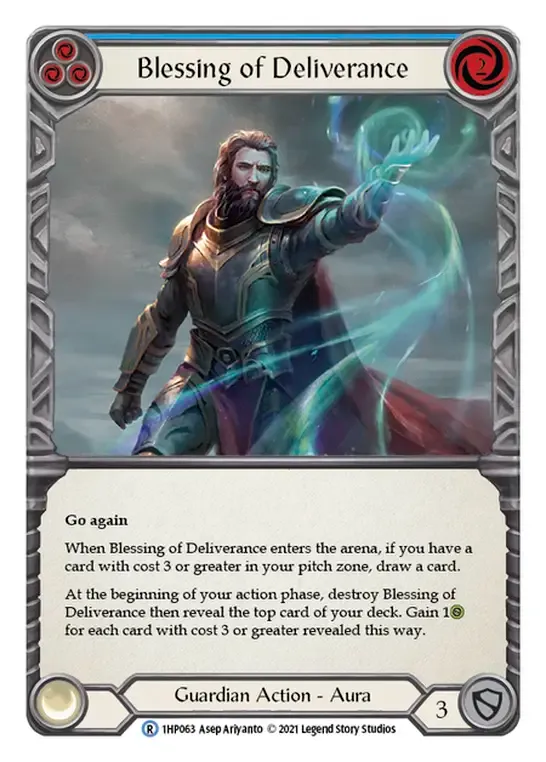 Blessing of Deliverance (Blue) — History Pack 1 — Flesh and Blood