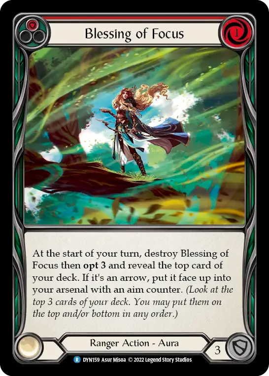 Blessing of Focus (Red) from Dynasty - Flesh and Blood