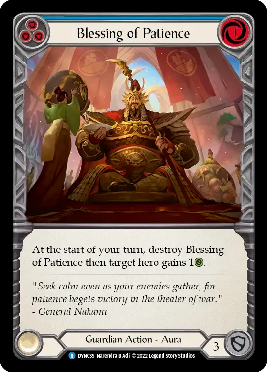 Blessing of Patience (Blue) — Dynasty — Flesh and Blood