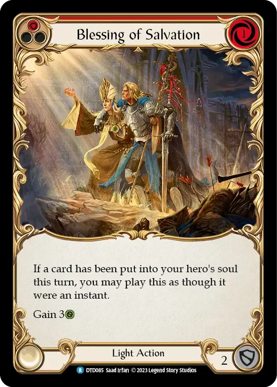Blessing of Salvation (Red) — Dusk till Dawn — Flesh and Blood