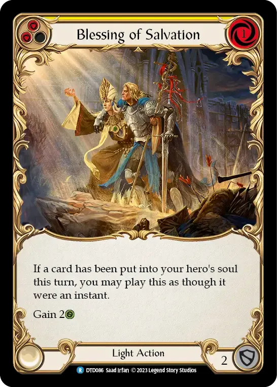 Blessing of Salvation (Yellow) — Dusk till Dawn — Flesh and Blood