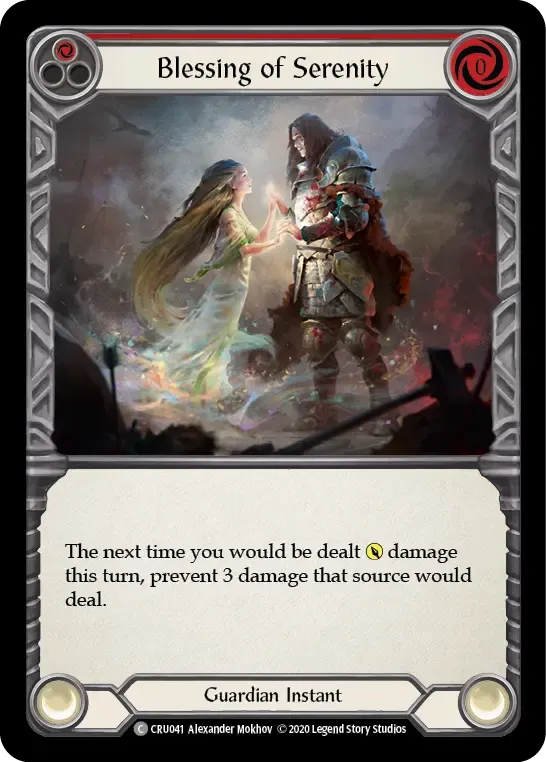 Blessing of Serenity (Red) — Crucible of War — Flesh and Blood