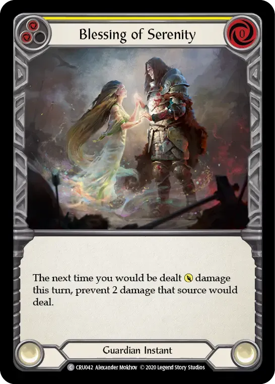 Blessing of Serenity (Yellow) — Crucible of War — Flesh and Blood