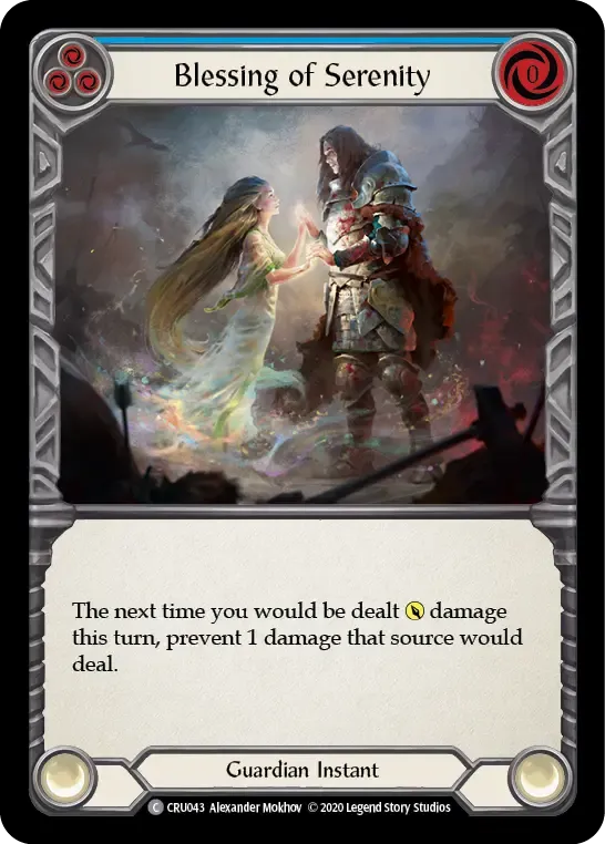Blessing of Serenity (Blue) — Crucible of War — Flesh and Blood