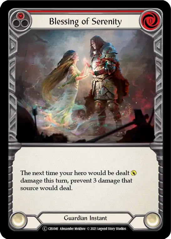 Blessing of Serenity (Red) — Crucible of War - Unlimited — Flesh and Blood