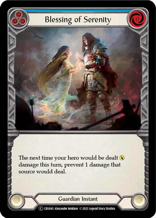 Blessing of Serenity (Blue) — Crucible of War - Unlimited — Flesh and Blood
