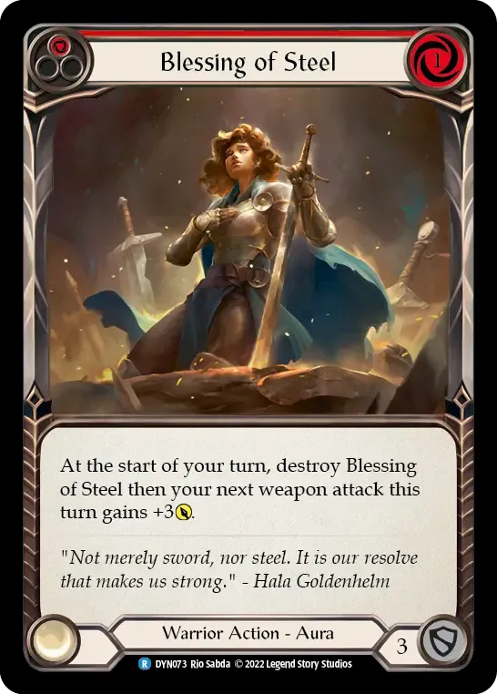 Blessing of Steel (Red) from Dynasty - Flesh and Blood