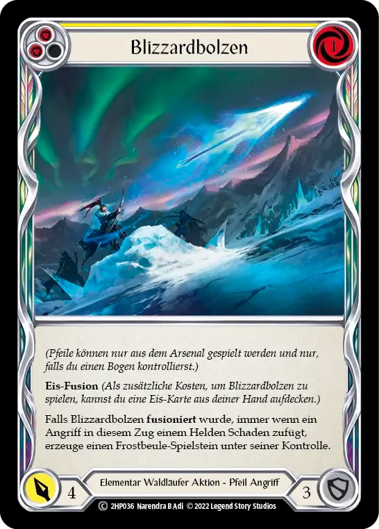 Blizzard Bolt (Yellow) — History Pack 2 - Black Label — Flesh and Blood