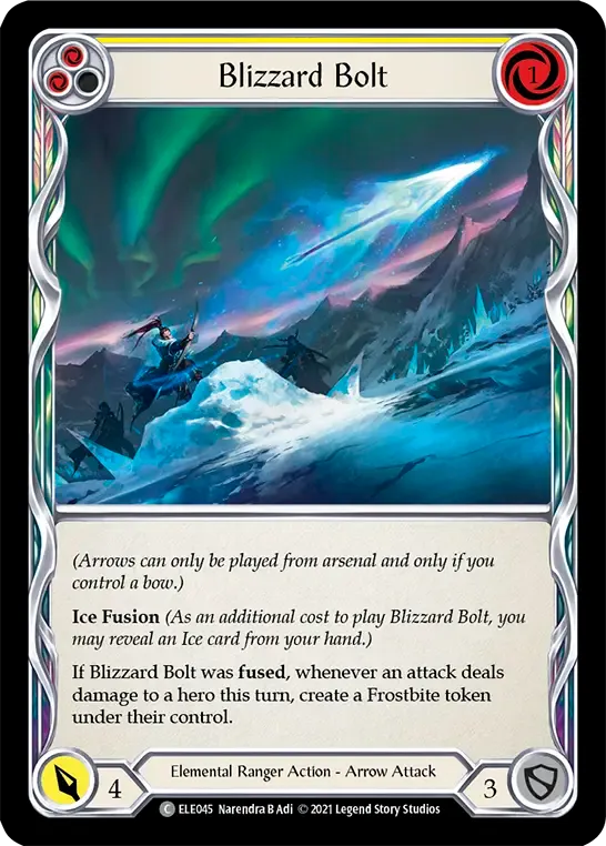 Blizzard Bolt (Yellow) — Tales of Aria — Flesh and Blood