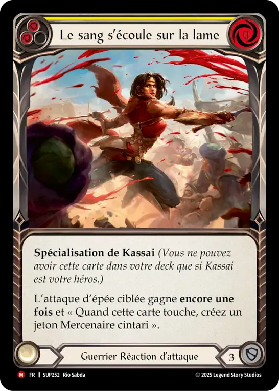 Le sang s’écoule sur la lame — Super Slam — Flesh and Blood