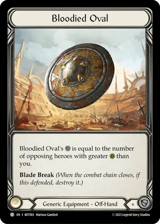 Bloodied Oval — Betsy - Heavy Hitters Blitz Deck — Flesh and Blood