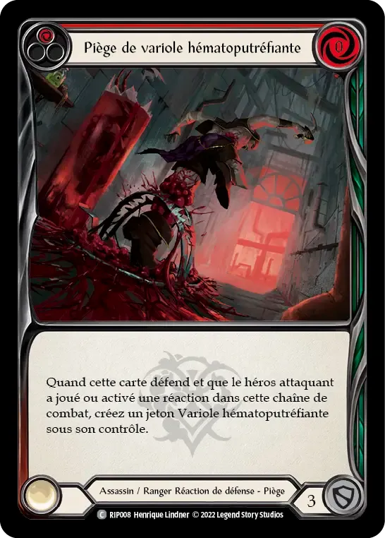 Piège de variole hématoputréfiante — Riptide - Blitz Deck — Flesh and Blood
