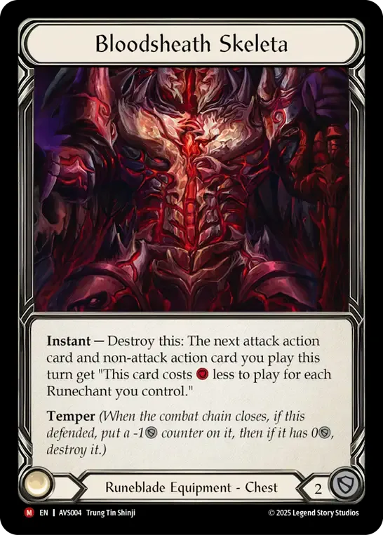 Bloodsheath Skeleta — Armory Deck Legends - Viserai, Rune Blood — Flesh and Blood