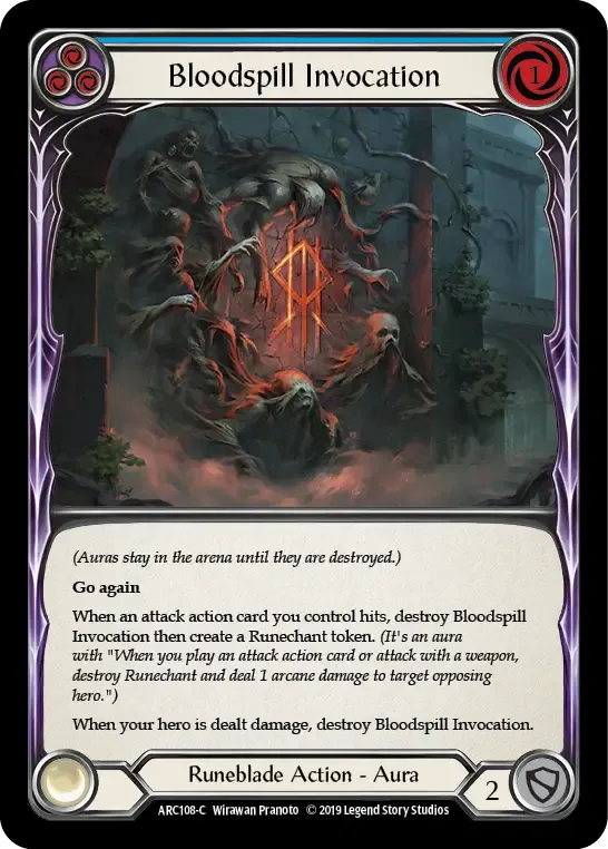 Bloodspill Invocation (Blue) — Arcane Rising — Flesh and Blood