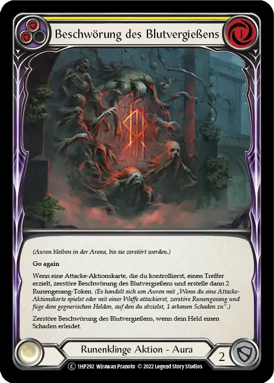 Bloodspill Invocation (Yellow) — History Pack 1 - Black Label — Flesh and Blood