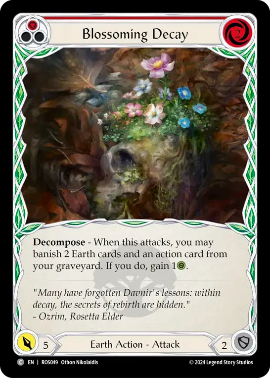 Blossoming Decay (Red) — Rosetta — Flesh and Blood