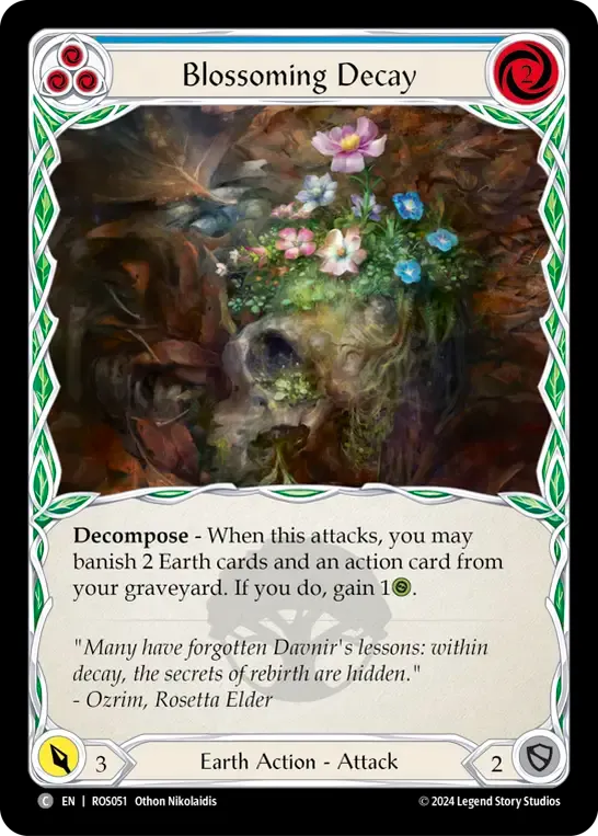 Blossoming Decay (Blue) — Rosetta — Flesh and Blood
