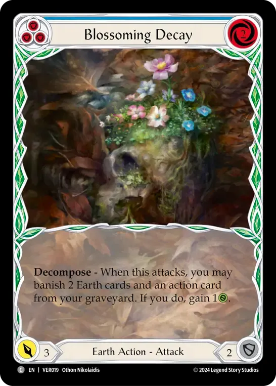 Blossoming Decay (Blue) from Rosetta Blitz Deck - Verdance - Flesh and Blood