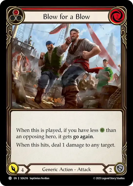 Blow for a Blow (Red) — High Seas — Flesh and Blood