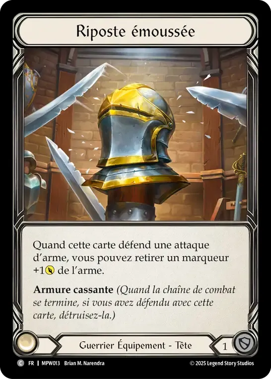 Riposte émoussée — Mastery Pack Warrior — Flesh and Blood