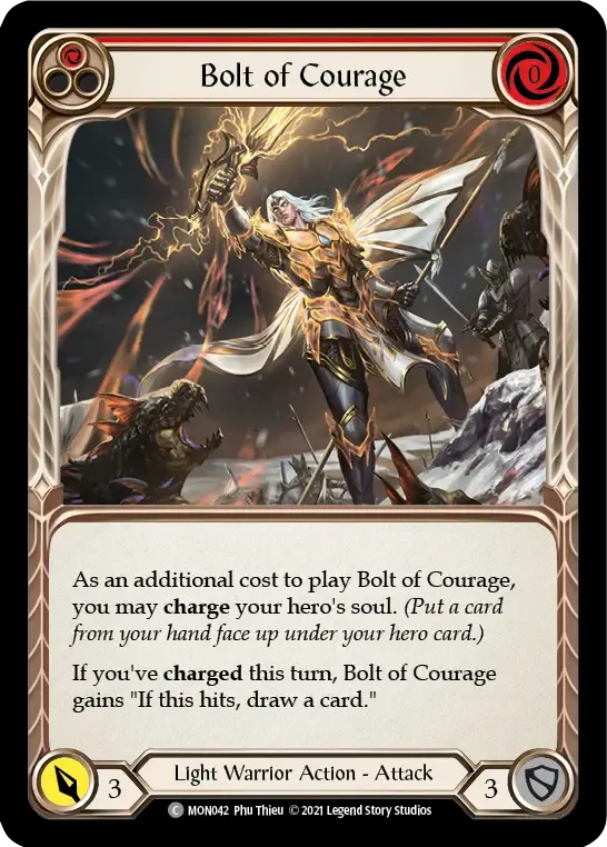 Bolt of Courage (Red) — Monarch — Flesh and Blood