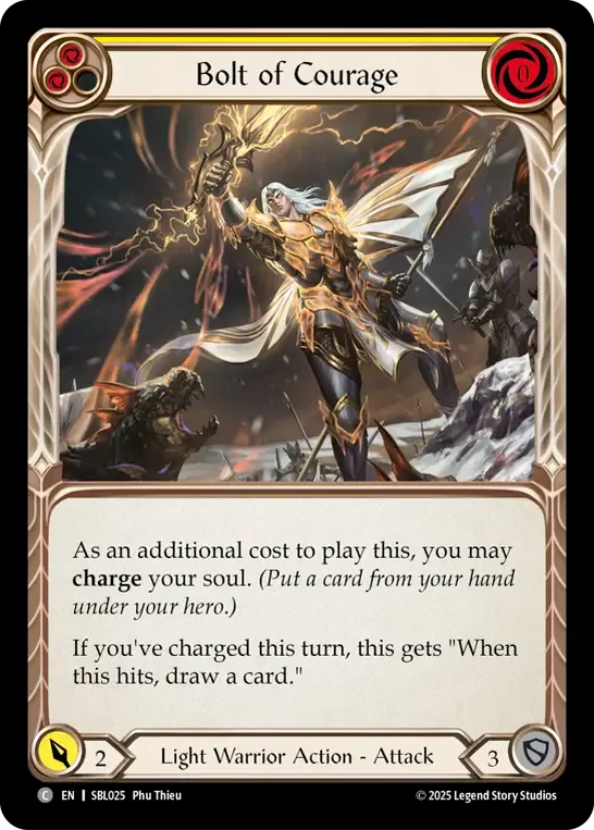 Bolt of Courage (Yellow) from Silver Age Chapter 3 - Boltyn - Flesh and Blood
