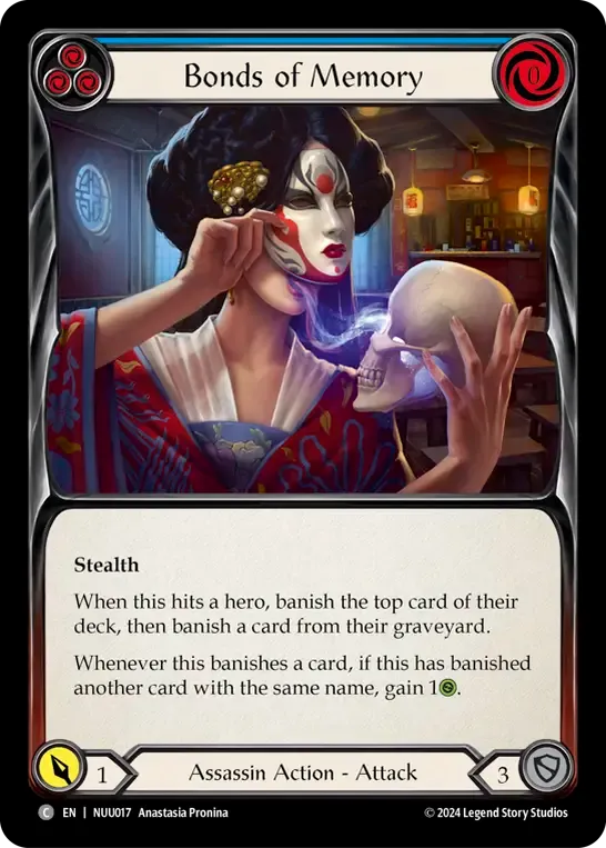 Bonds of Memory (Blue) — Nuu - Blitz Deck — Flesh and Blood