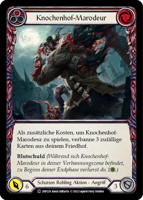 Boneyard Marauder (Red) — History Pack 2 - Black Label — Flesh and Blood