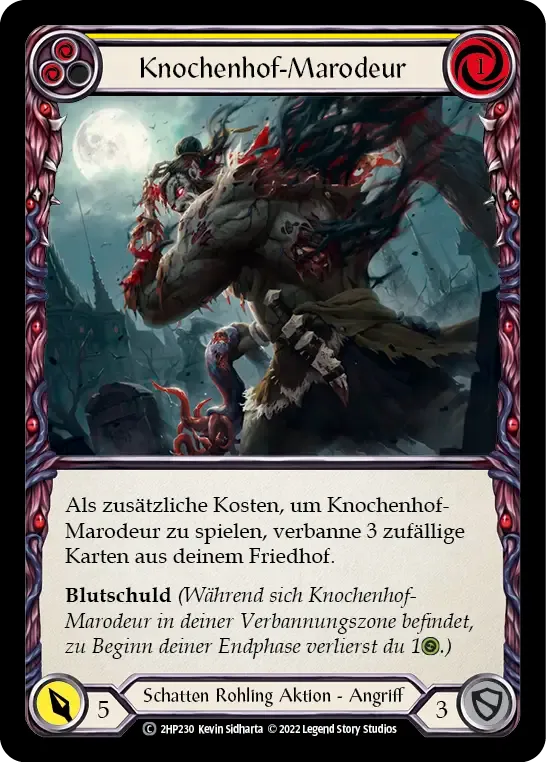 Boneyard Marauder (Yellow) — History Pack 2 - Black Label — Flesh and Blood