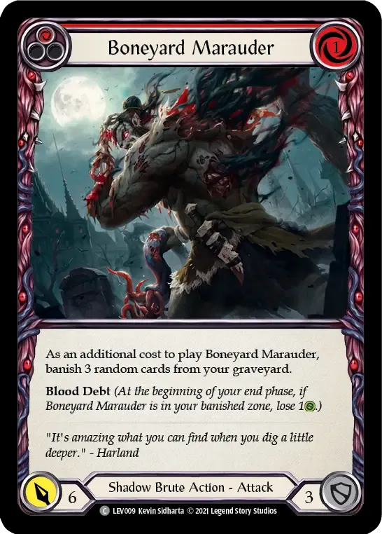 Boneyard Marauder (Red) — Levia - Blitz Deck — Flesh and Blood