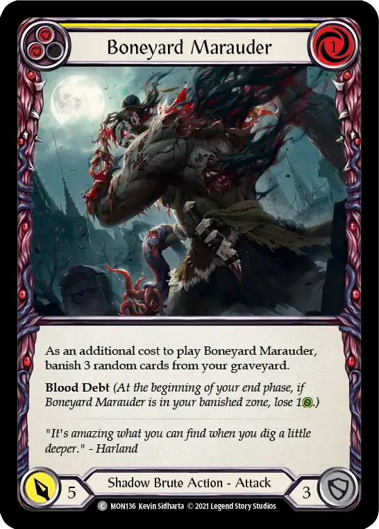 Boneyard Marauder (Yellow) — Monarch — Flesh and Blood