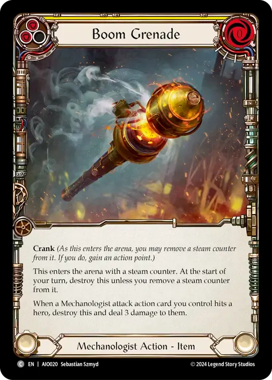 Boom Grenade (Yellow) — Armory Deck - Dash I/O — Flesh and Blood