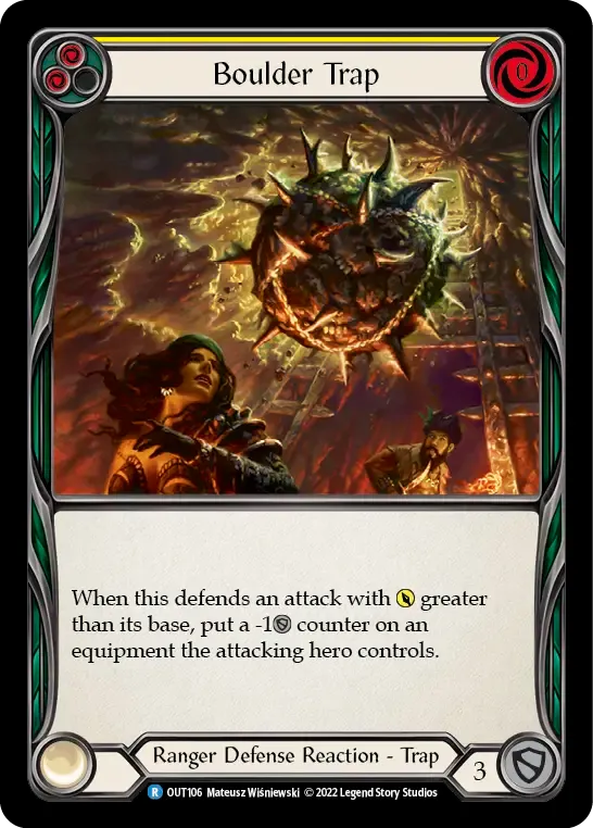 Boulder Trap (Yellow) — Outsiders — Flesh and Blood