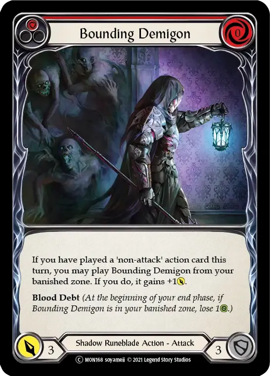 Bounding Demigon (Red) from Monarch - Unlimited - Flesh and Blood