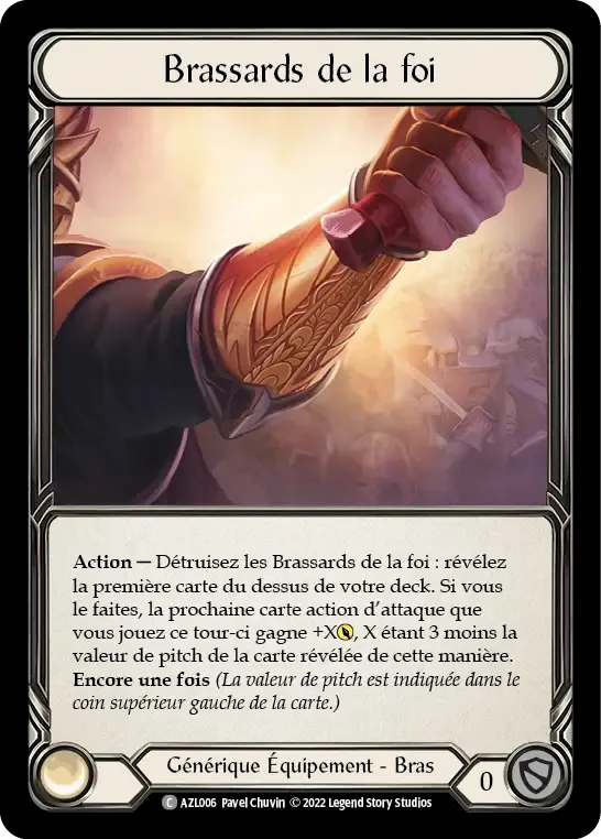 Brassards de la foi — Azalea - Blitz Deck — Flesh and Blood