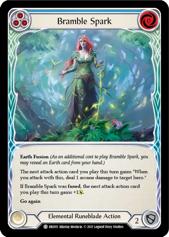 Bramble Spark (Blue) from Briar - Blitz Deck - Flesh and Blood