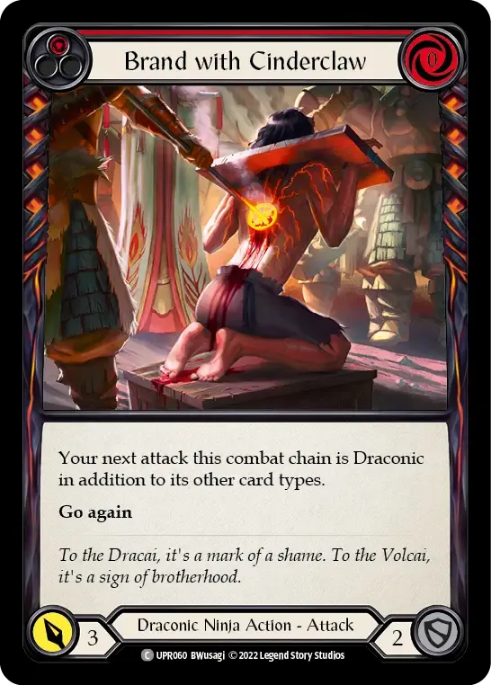 Brand with Cinderclaw (Red) — Uprising — Flesh and Blood