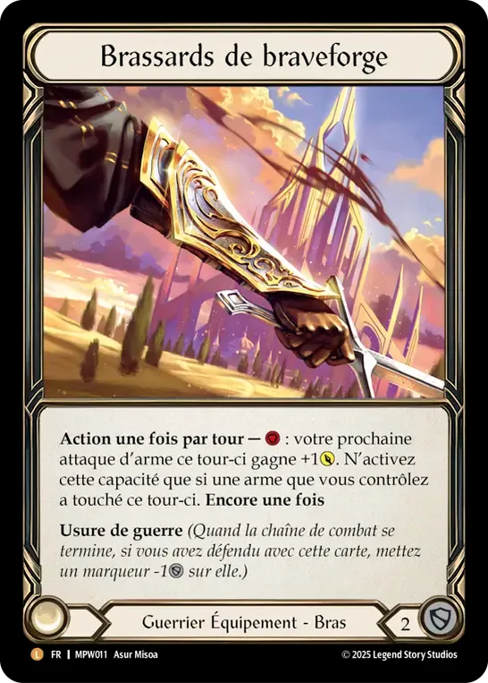 Braveforge Bracers — Mastery Pack Warrior — Flesh and Blood