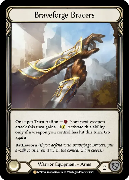 Braveforge Bracers — Welcome to Rathe - Unlimited — Flesh and Blood