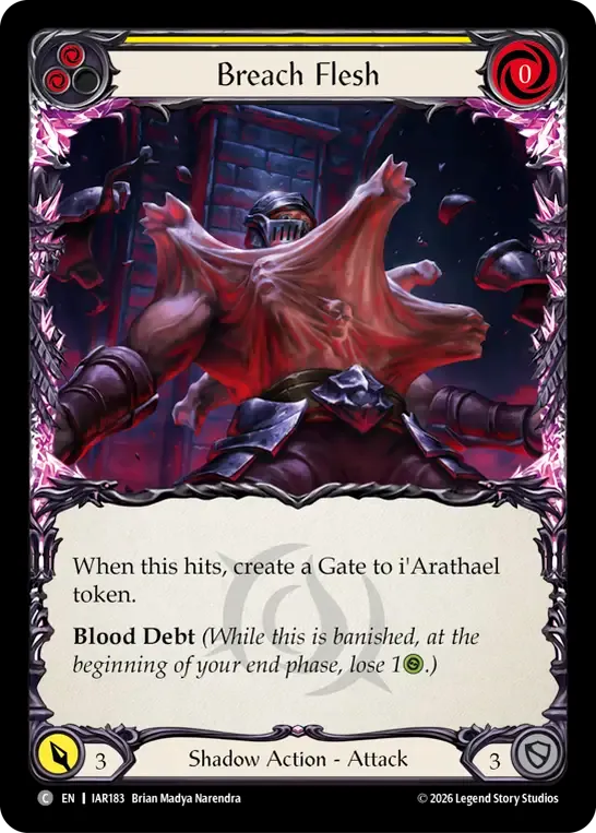 Breach Flesh (Yellow) — Usurp the Shadow Throne — Flesh and Blood
