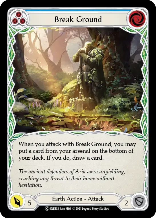 Break Ground (Blue) — Tales of Aria - Unlimited — Flesh and Blood
