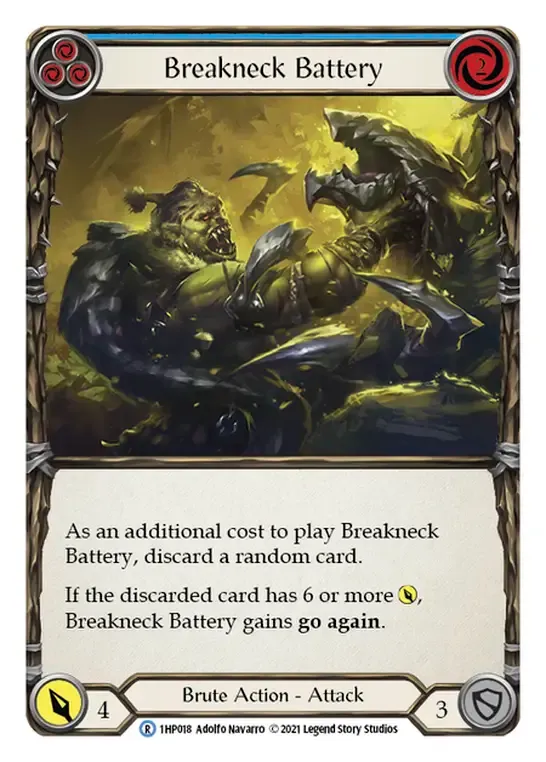 Breakneck Battery (Blue) from History Pack 1 - Flesh and Blood