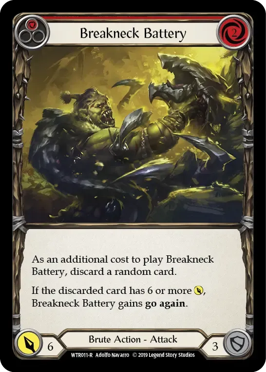 Breakneck Battery (Red) — Welcome to Rathe — Flesh and Blood