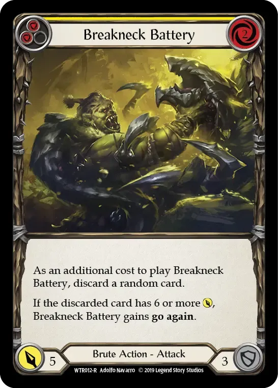 Breakneck Battery (Yellow) — Welcome to Rathe — Flesh and Blood