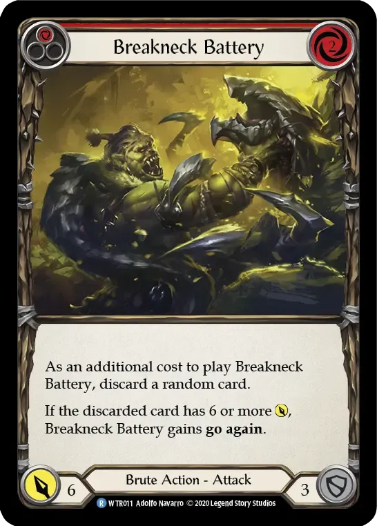 Breakneck Battery (Red) — Welcome to Rathe - Unlimited — Flesh and Blood
