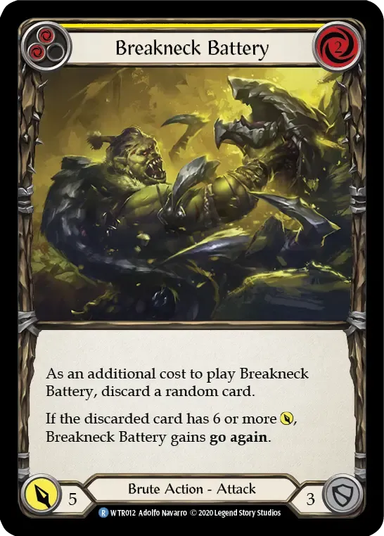 Breakneck Battery (Yellow) — Welcome to Rathe - Unlimited — Flesh and Blood