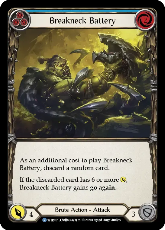 Breakneck Battery (Blue) — Welcome to Rathe - Unlimited — Flesh and Blood