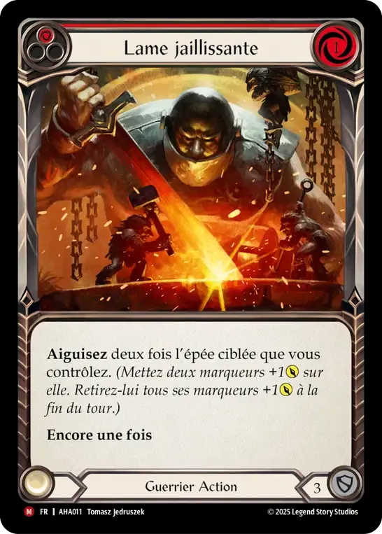 Lame jaillissante — Armory Deck - Hala, Bladesaint of the Vow — Flesh and Blood